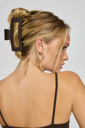 Oversized Rectangle Claw Clip