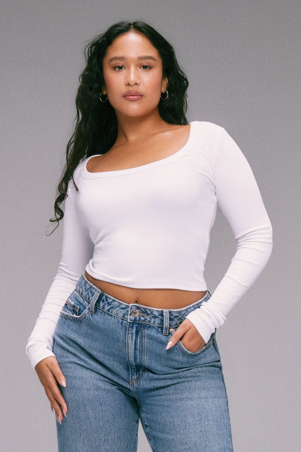 Pamela Long Sleeve Scoop Neck Top