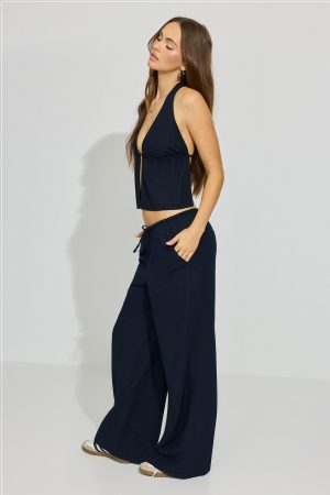Millie Linen Pull-On Pants