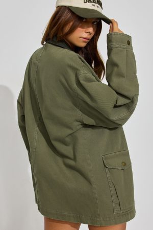 Long Twill Field Jacket