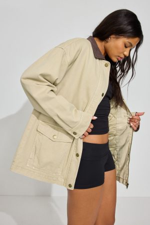 Long Twill Field Jacket
