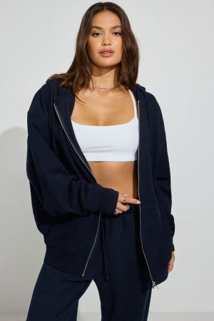 SoftTerry Oversized Zip-Up Hoodie
