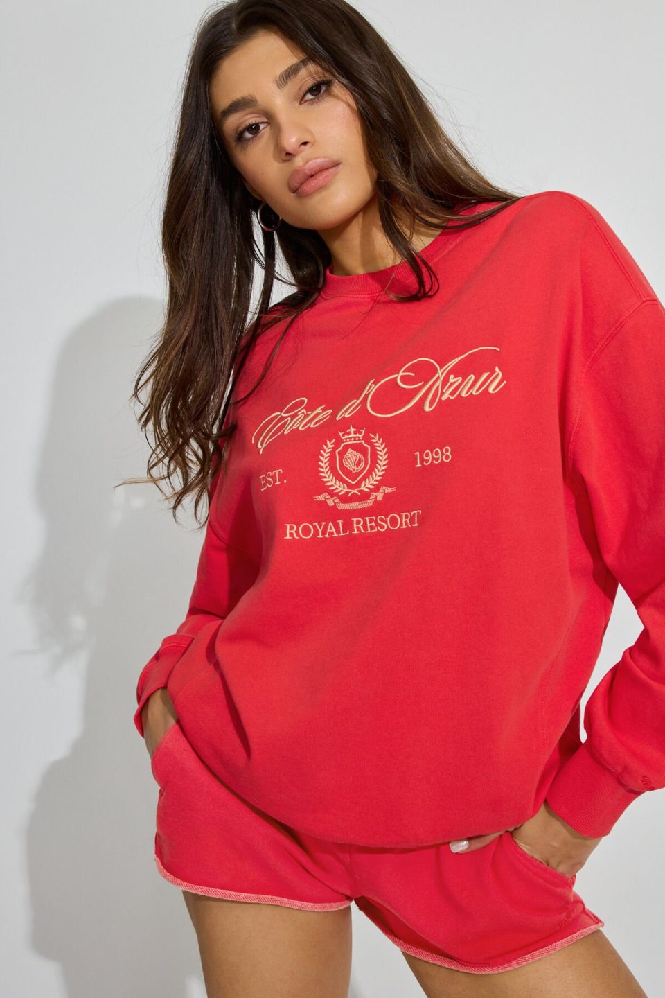 SoftTerry Oversized Crewneck Sweatshirt