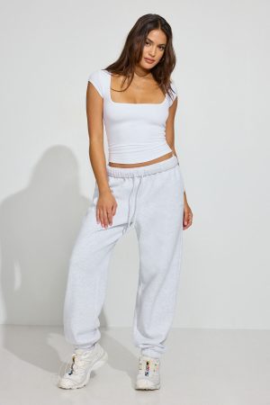 Smooth Open Neck Tee