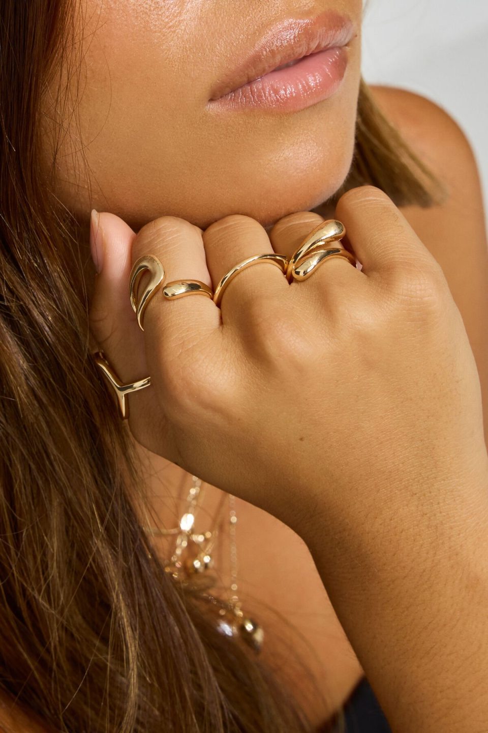 Set of 4 Open Shaped Rings