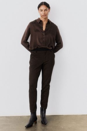 Washable Silk Button Down Top